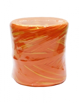 Raffia Papier-Bast bicolor hellorange/orange 2mmx200m